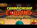 Championship Bowling Gameplay Demo On RetroPie Using 