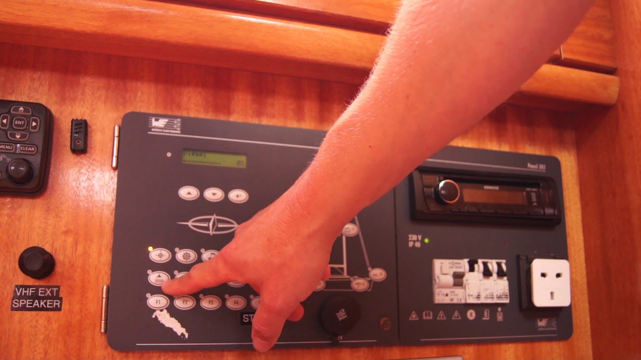 bavaria yachts control panel