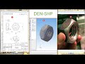 Компас 3D уроки - гайка с трапецеидальной резьбой (пробное видео) (UA)