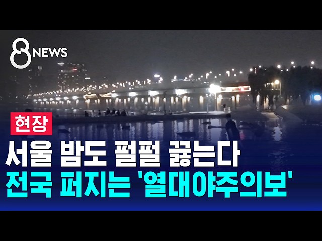 [현장] 서울 밤도 펄펄 끓는다..'열대야주의보' 전국 확산 / SBS 8뉴스