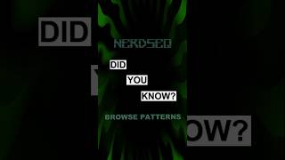 NerdSEQ Did you know #3 Pattern browse