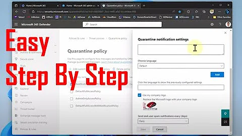 EASY: Setup Microsoft 365 Email Quanantine Alert Notification