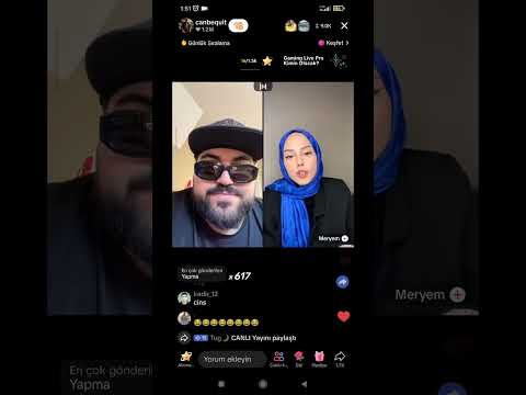 Canbequit Tiktok'ta Türbanlı Kızla Canlı Yayın Yapıyor