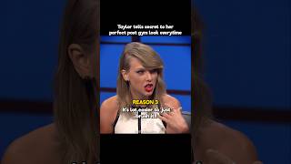 Taylor tells secret to perfect post gym look #taylorswift #swifties #erastour #music #shorts