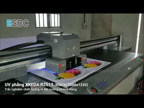 Video XKEDA R2513 | Máy in UV phẳng khổ lớn | Máy in Tranh |... - youtube