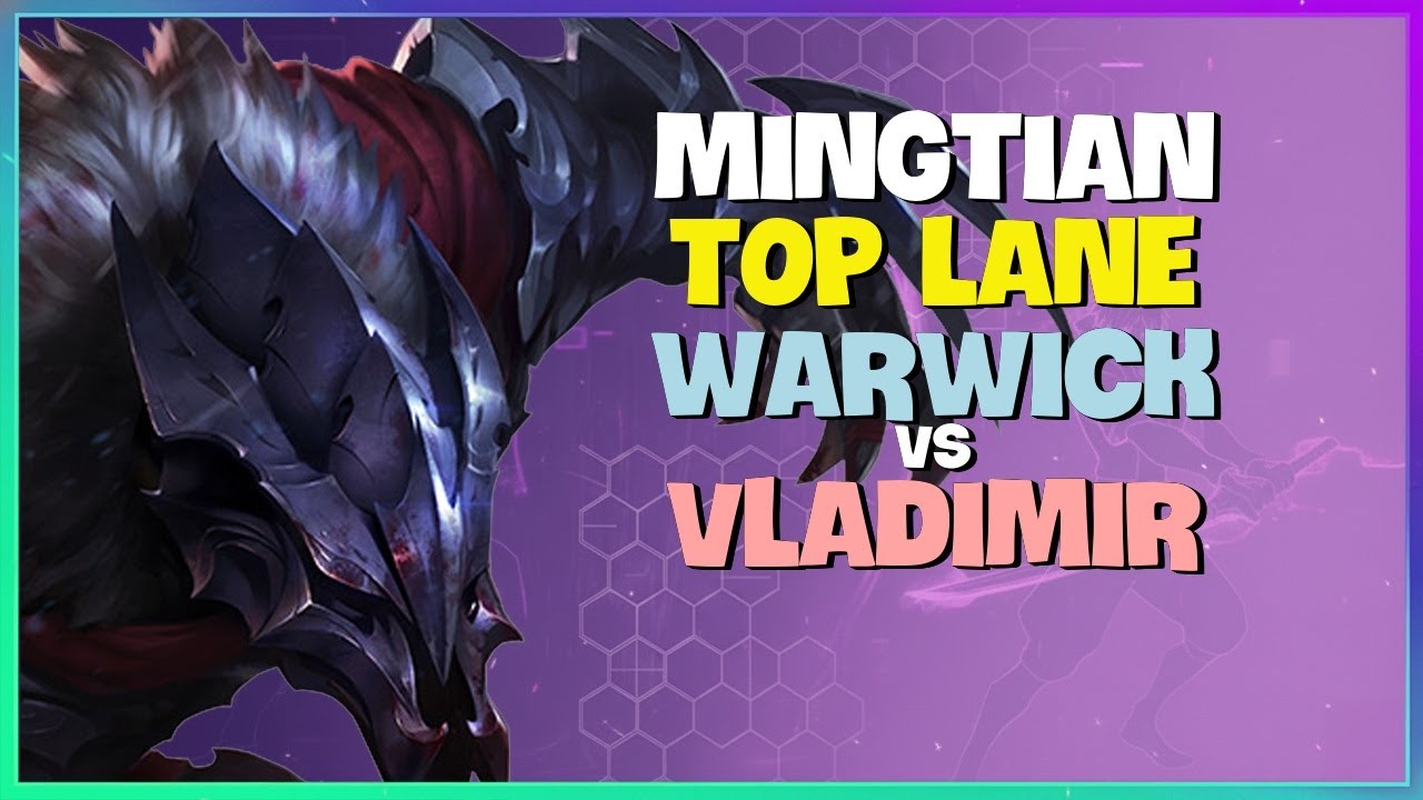 MingTian: Rank 1 Challenger Warwick TOP LANE Masterclass! Engsub