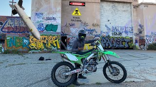 Exploring Military Bunkers On My Kx450