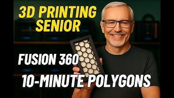 3D Printing Senior "EASY" How To Fusion 360 Polygons! Sketch In 10 Minutes & Printed in 28 Minutes!