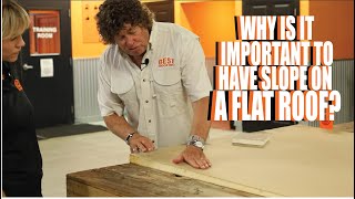 Slope on a flat roofing system? LET'S ASK GREGG!