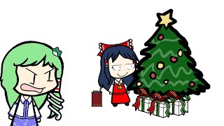 Reimu Burns The Christmas Tree | Touhou Walfas Animation