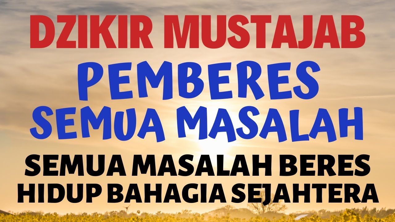 Baca Doa Mustajab Ini Sekarang Dzikir Zikir Mempermudah Segala Urusan Masalah Cepat Selesai Youtube