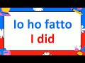 Learn the 35 Top Italian Verbs with Past Tense Conjugations and Practice Sentences!
