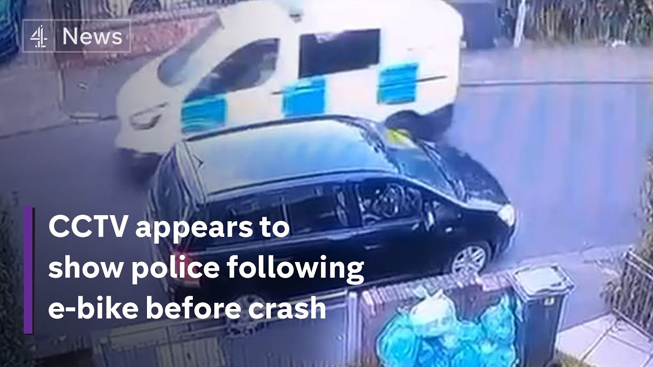 Cardiff riots: CCTV shows police following e-bike before fatal crash