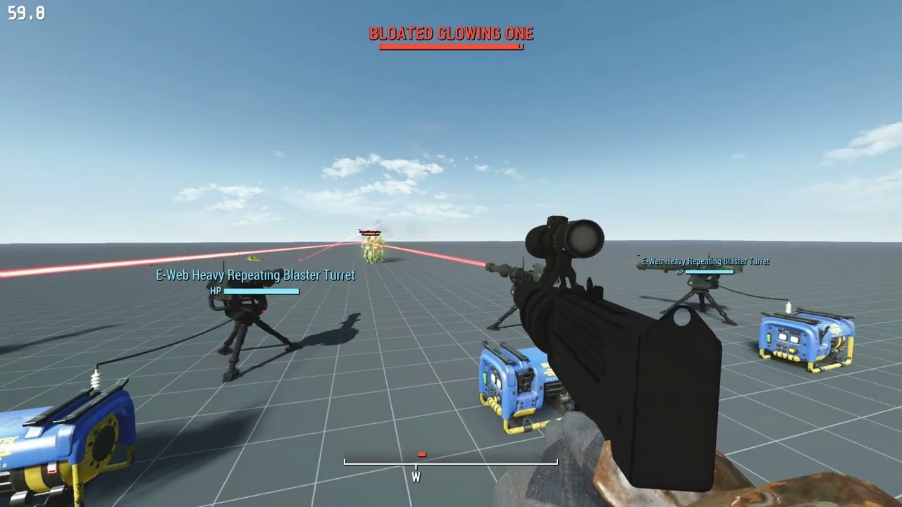 E-WEB Heavy Repeating Blaster Cannon TEST and Crash. . .