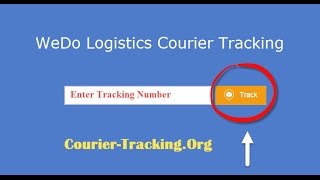 WeDo Logistics Courier Tracking Guide
