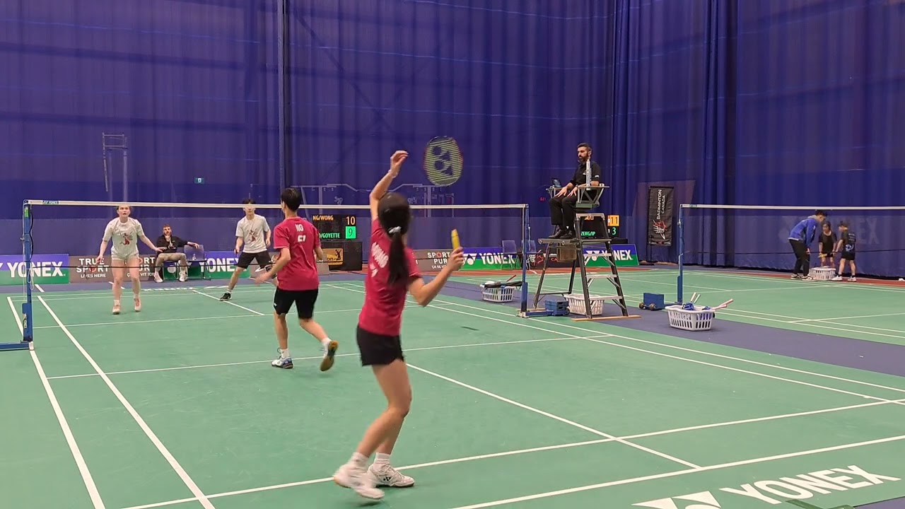 Moncton National Junior Mai 2024 XD U17 Ricky Tao & Emma Goyette vs Harry Ng & Warmmy Wong