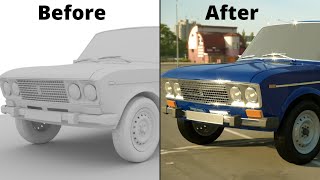 3DS MAX  CORONA render  - 🚙🚗Car visualization 🚗🚙TUTORIAL (part 1).