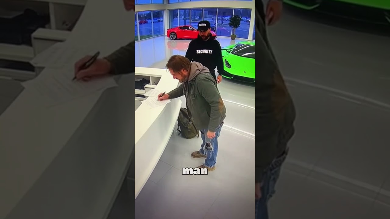 SECURITY DIDN’T EXPECT HIM TO OWN THE SUPERCAR SHOWROOM #shorts