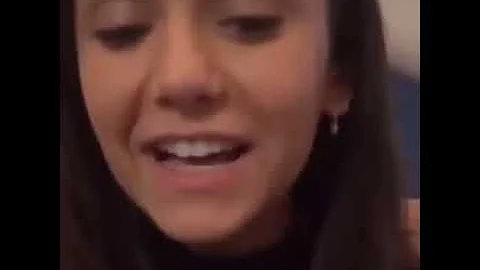 Nina Dobrev “@nina dobrev today’s live in instagram with