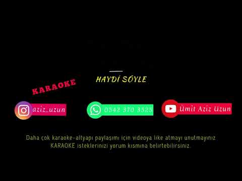 İbo Show Haydi Söyle (Karaoke )Alt Yapı