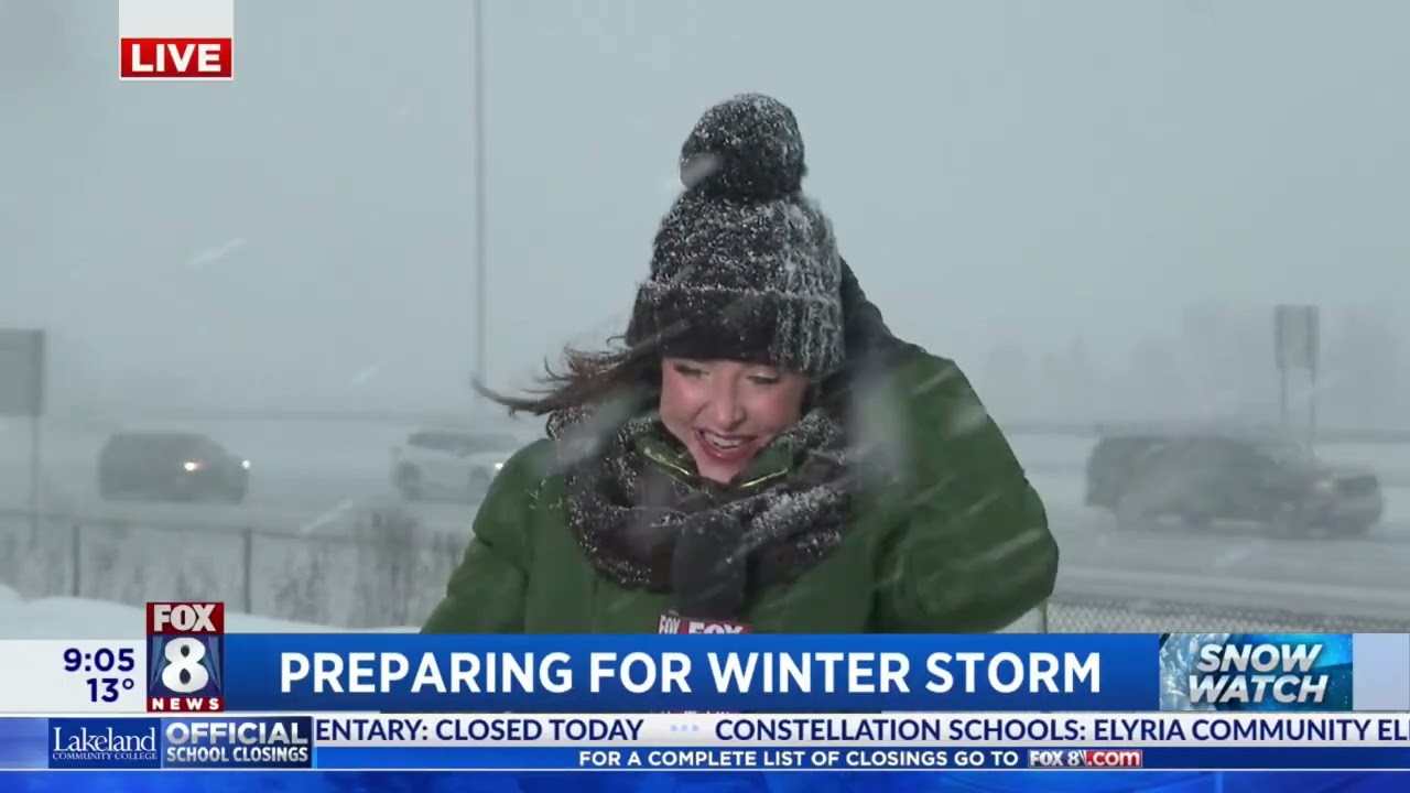 FOX 8 NEWS Cleveland "My Face Is Frozen!"