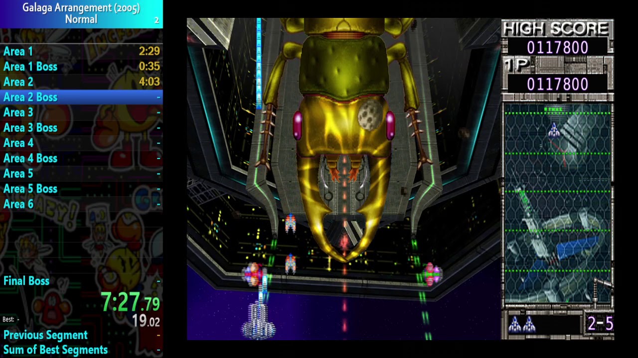 Galaga Arrangement 2005 X360 Any% in 