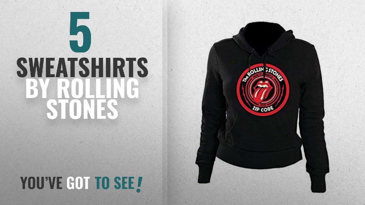 Top 10 Rolling Stones Sweatshirts [2018]: Rolling Stones The Zip Code Tour - Official Womens Hoodie