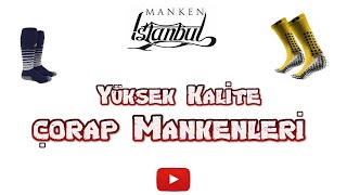 Yüksek Kalite Erkek Kısa Sol Ayak Çorap Mankeni