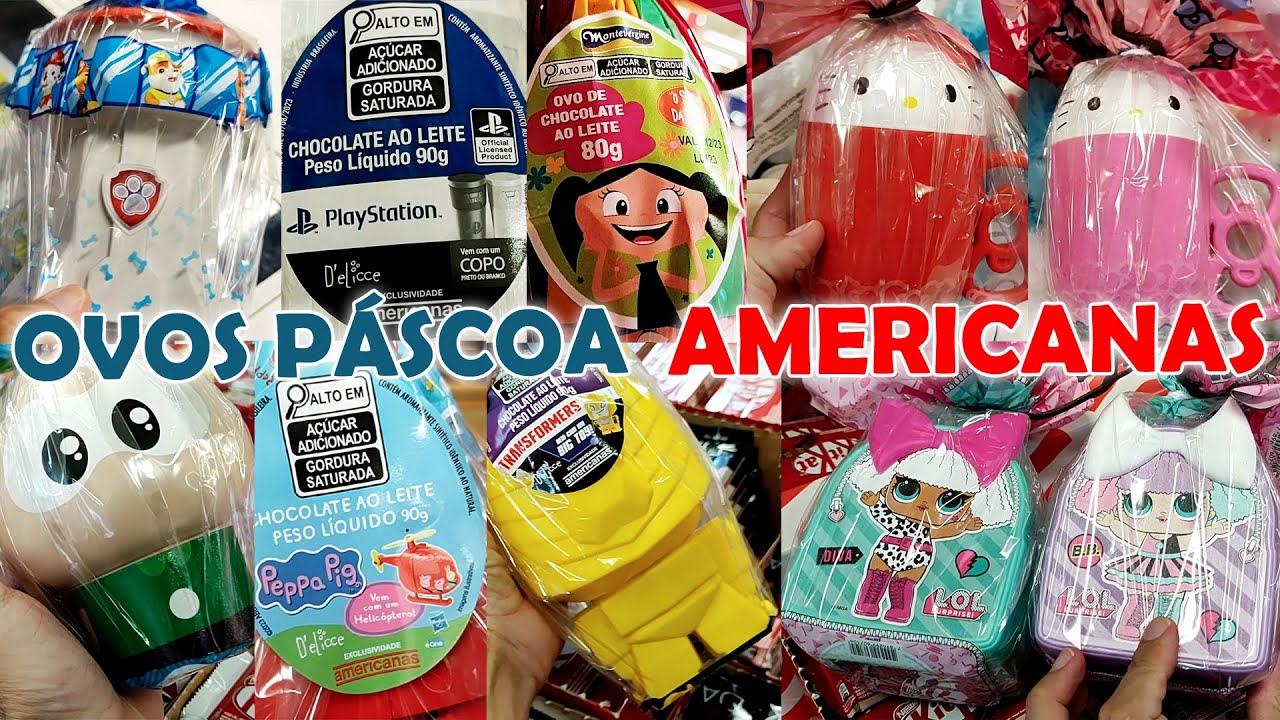 TODOS OS OVOS DE PÁSCOA AMERICANAS 2023! - YouTube