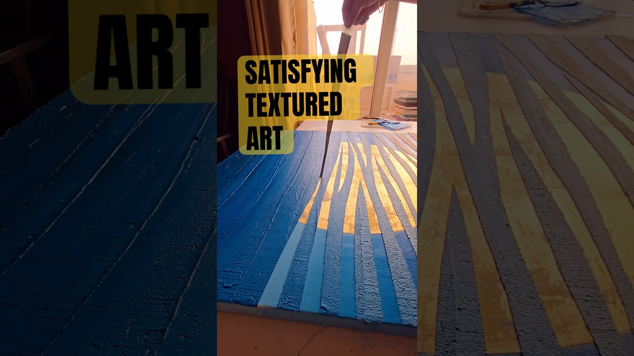 Satisfying Textured Art, tape removal 