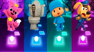 Pinkfong 🆚 Skibidi Toilet 🆚 Pocoyo 🆚 Sheriff Labarador. 🎶 Who Will Win ? 🎯🎯