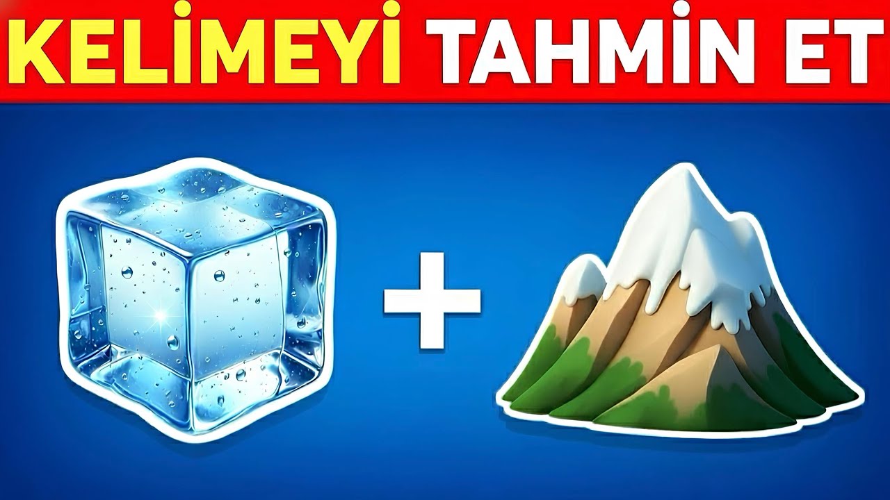 Emojilere göre KELİMEYİ tahmin edin!🧠 🤔 Emoji Yarışması 60 Kelime
