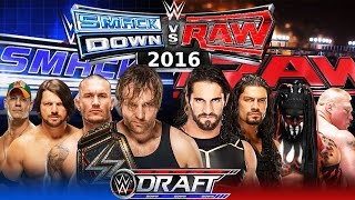 WWE DRAFT 2016 - RAW vs SMACKDOWN | RESULTS | RESULTADOS