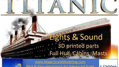 Magic Scale Modeling - Plug and Play Electronic for Trumpeter 1/200 Titanic