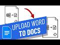 How to Upload Word Document to Google Docs