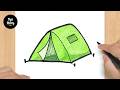 #989 How to Draw a Tent - Easy Drawing Tutorial