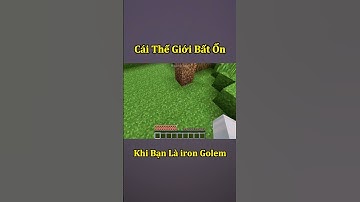 Khi Bạn Là Golem Trong Thế Giới Minecraft Bất Ổn 🤣 #shorts