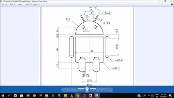 Autocad Lesson Session 3- Drawing the Android Logo