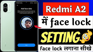 Redmi A2 face lock setting | Redmi A2 me face lock kaise lagaye | Redmi A2 lock kaise kare
