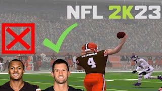 Nathan Peterman Saves the Browns (NFL 2K23)