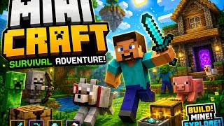Mini craft survival adventure build mine explore  screenshot 3