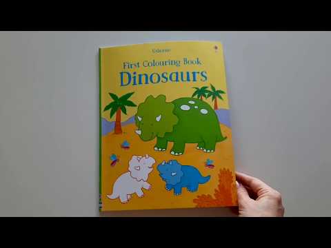 Usborne - First colouring book Dinosaurs