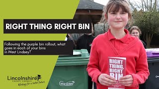 Right Thing Right Bin with Parish Primary School, Gainsborough