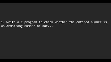 C program to check Armstrong Number.