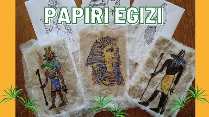 📜🌴 PAPIRO EGIZIO fai da te - Laboratorio di Arte dell'Antico Egitto  (Tutorial) 🖌🎨 