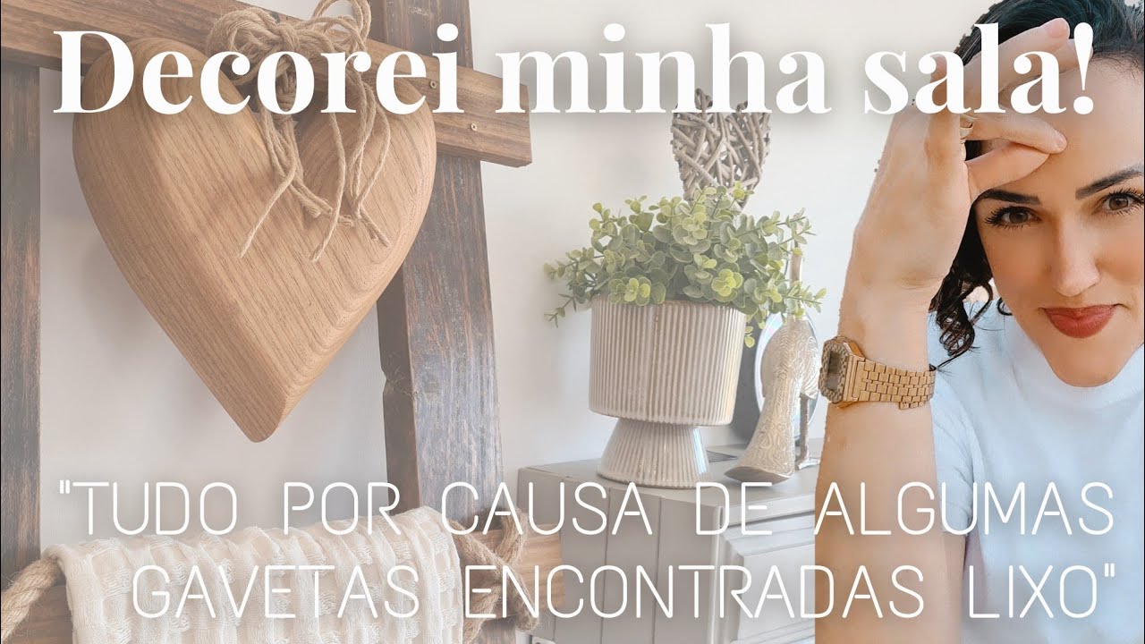Fiz um móvel incrível usando gavetas velhas/ Decoração farmhouse pra sala nova!