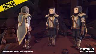 Unity Asset Store Pack - POLYGON - Modular Fantasy Hero Characters (Download link below)