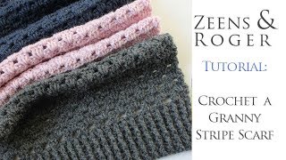 How to Crochet a Granny Stripe Scarf