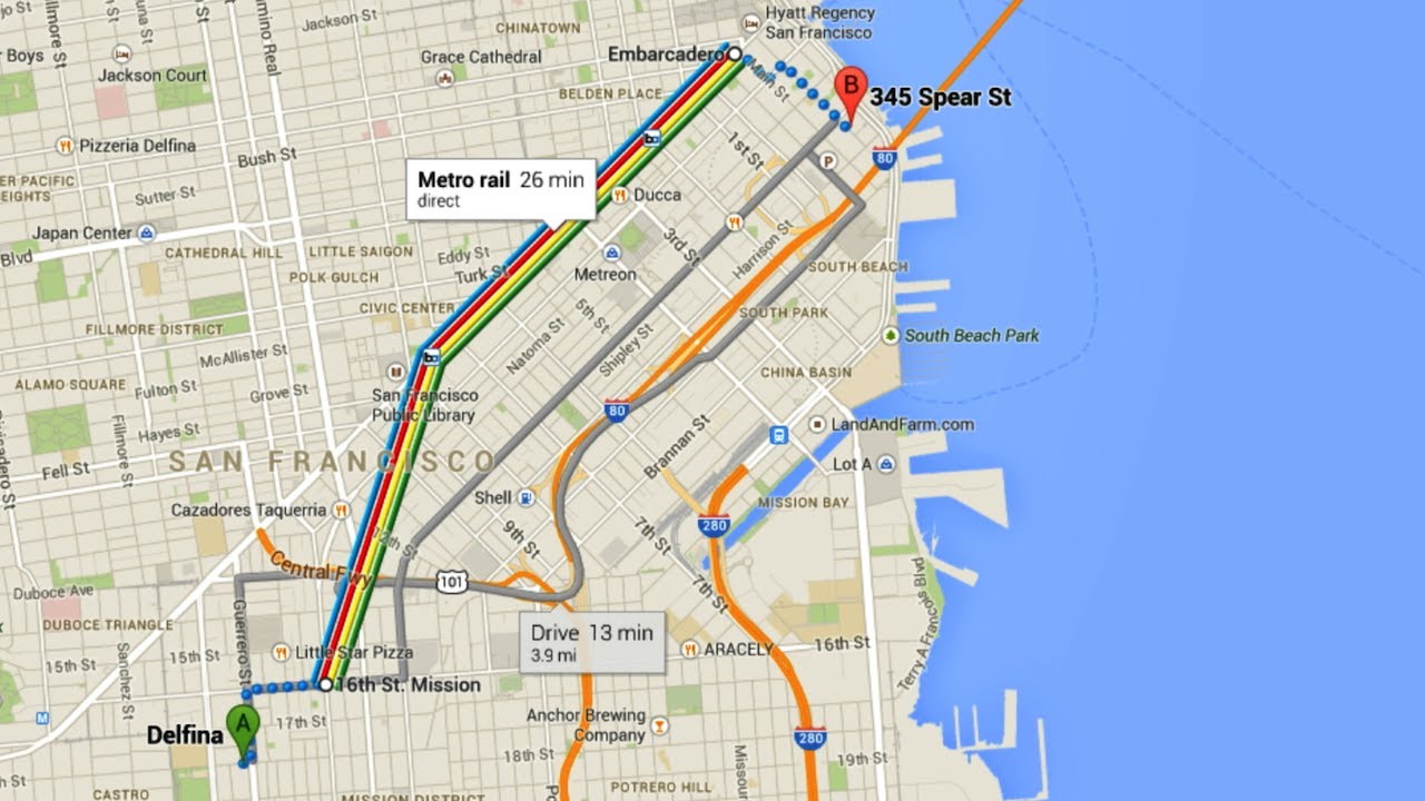 How To Use The New Google Maps Directions Youtube