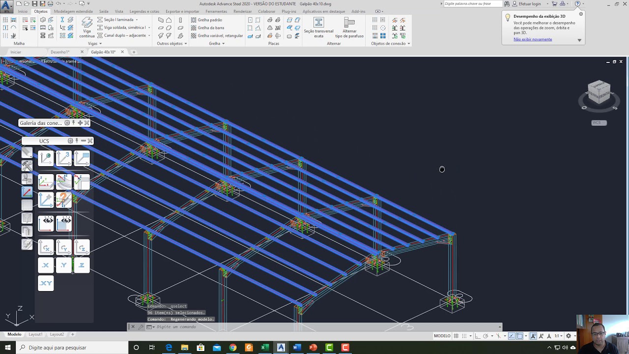 Autodesk Advance Steel - Tutorial Galpão 14 - YouTube